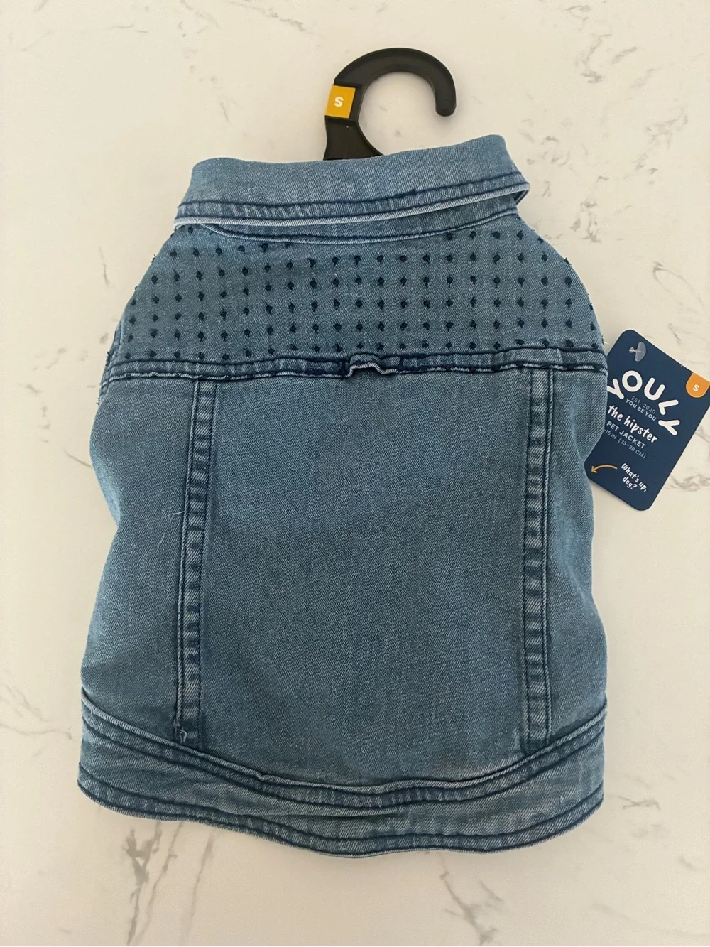 YOULY The Hipster Dog Denim Jacket Size Small Blue Pet Coat New With Tags